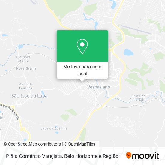 P & a Comércio Varejista mapa