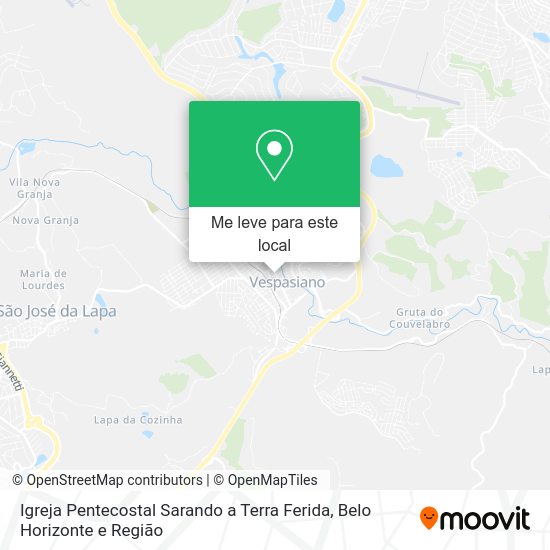 Igreja Pentecostal Sarando a Terra Ferida mapa