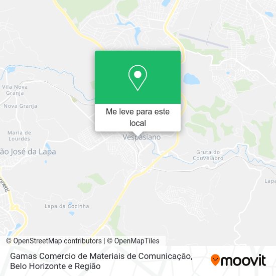 Gamas Comercio de Materiais de Comunicação mapa