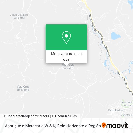 Açougue e Mercearia W & K mapa