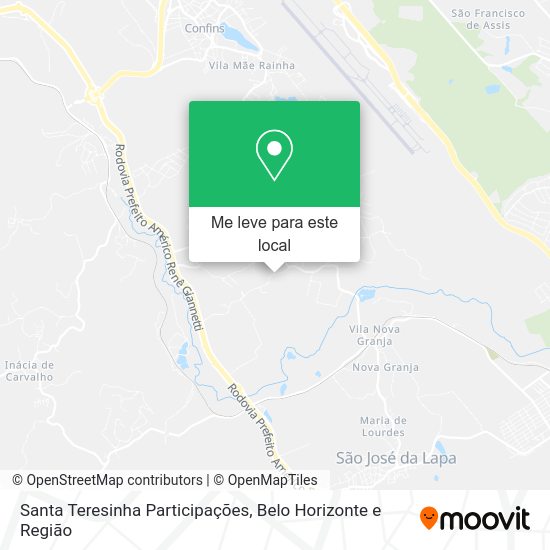 Santa Teresinha Participações mapa