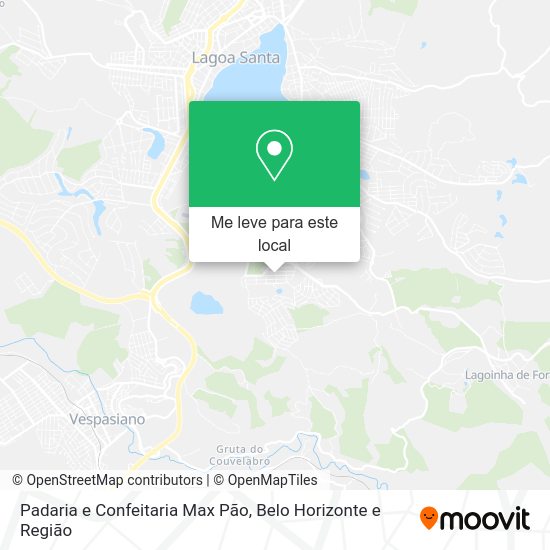 Padaria e Confeitaria Max Pão mapa
