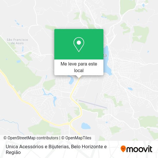 Unica Acessórios e Bijuterias mapa
