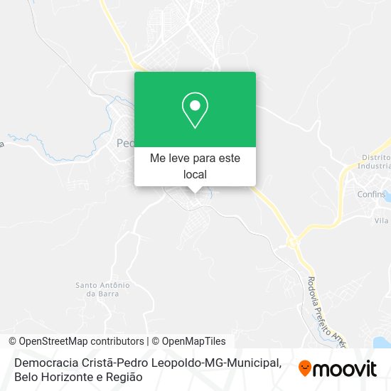 Democracia Cristã-Pedro Leopoldo-MG-Municipal mapa