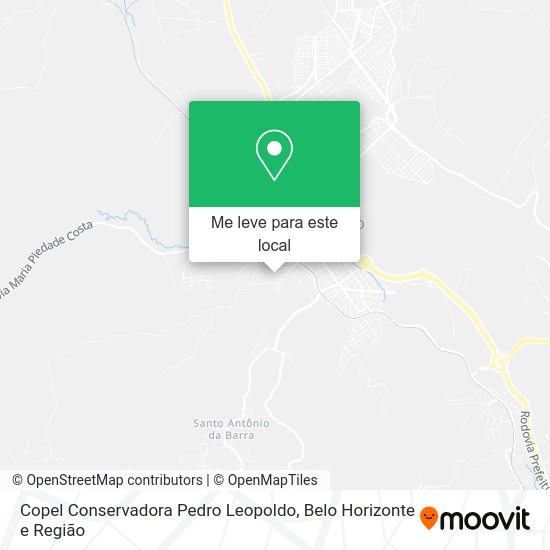 Copel Conservadora Pedro Leopoldo mapa