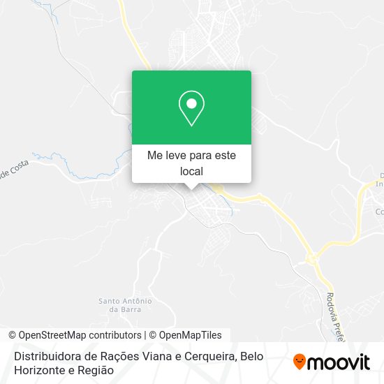 Distribuidora de Rações Viana e Cerqueira mapa