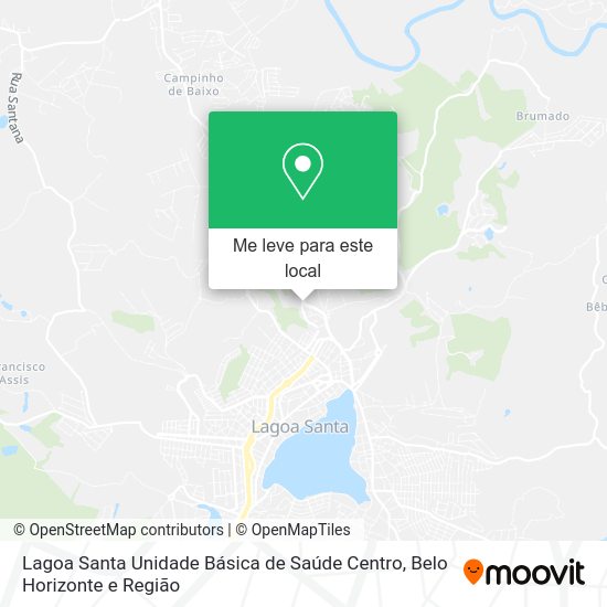 Lagoa Santa Unidade Básica de Saúde Centro mapa