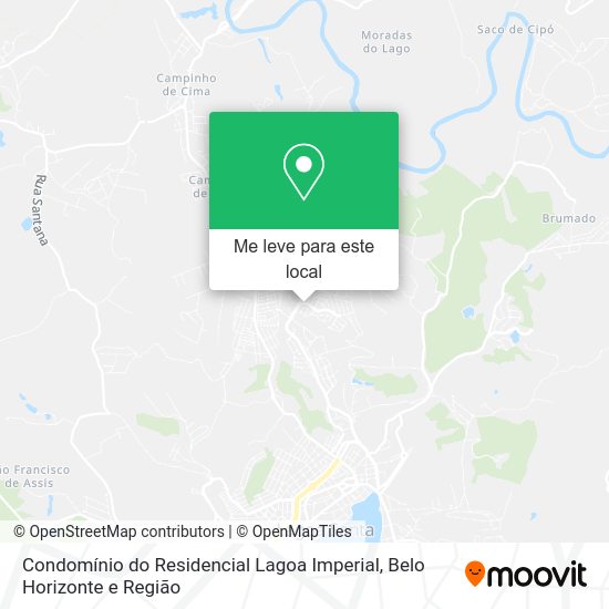 Condomínio do Residencial Lagoa Imperial mapa