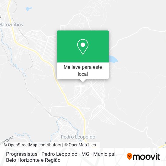 Progressistas - Pedro Leopoldo - MG - Municipal mapa