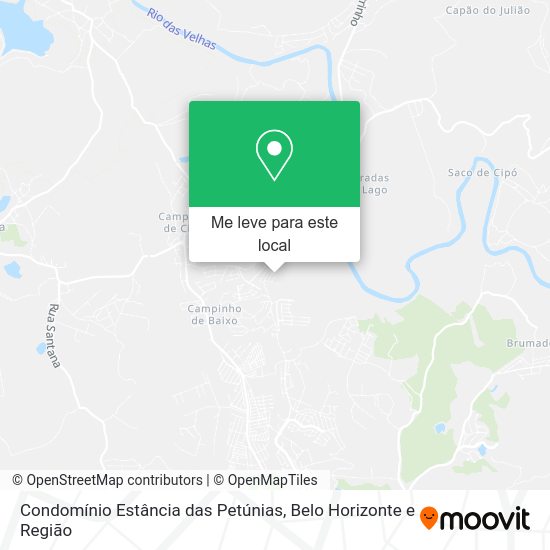 Condomínio Estância das Petúnias mapa