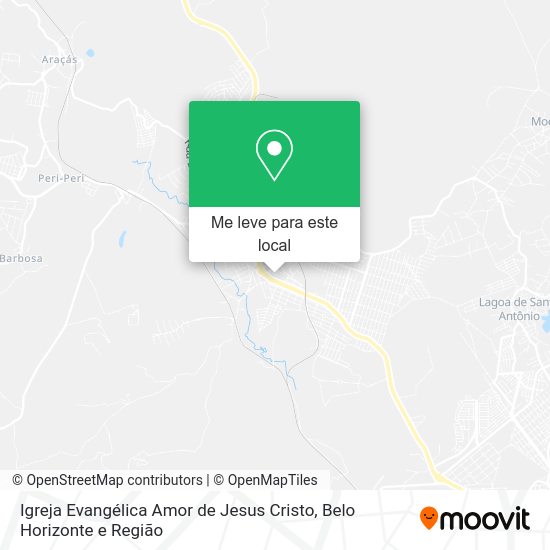 Igreja Evangélica Amor de Jesus Cristo mapa