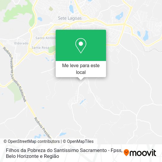 Filhos da Pobreza do Santíssimo Sacramento - Fpss mapa