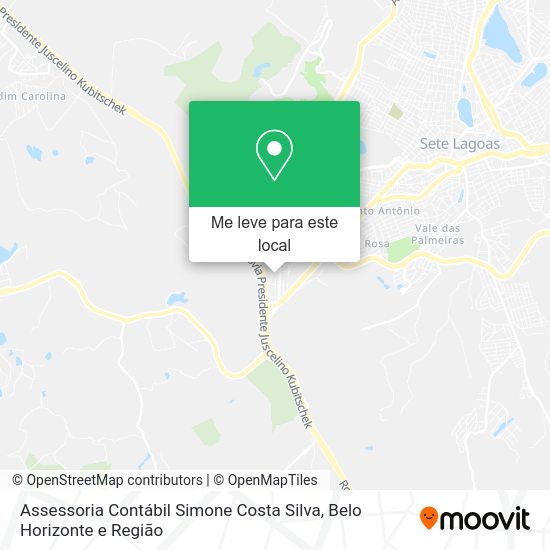 Assessoria Contábil Simone Costa Silva mapa