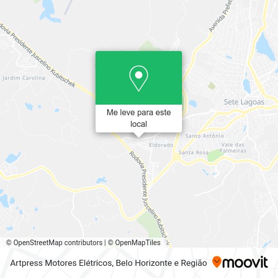 Artpress Motores Elétricos mapa