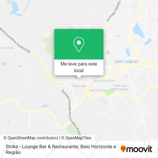 Strike - Lounge Bar & Restaurante mapa
