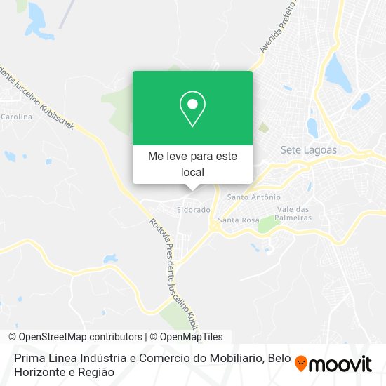 Prima Linea Indústria e Comercio do Mobiliario mapa
