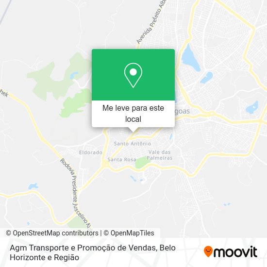 Agm Transporte e Promoção de Vendas mapa