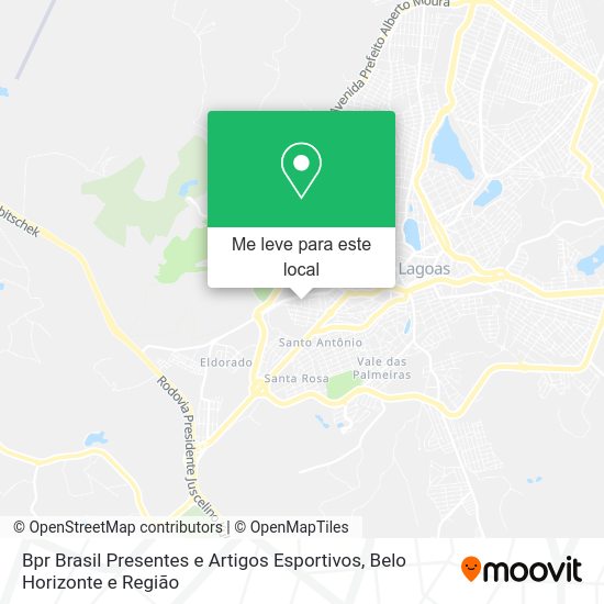 Bpr Brasil Presentes e Artigos Esportivos mapa