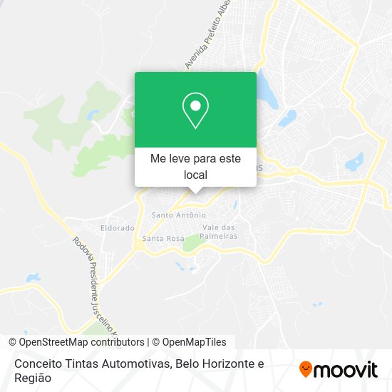 Conceito Tintas Automotivas mapa