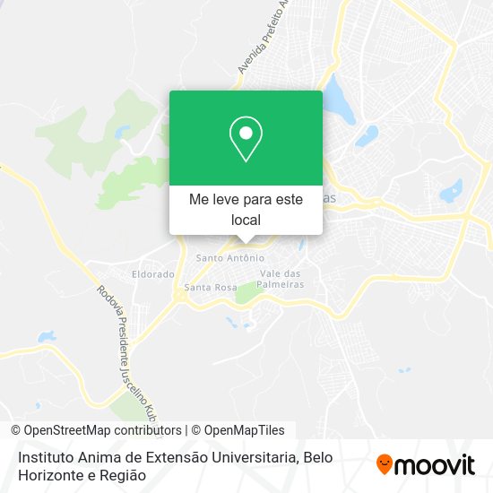 Instituto Anima de Extensão Universitaria mapa