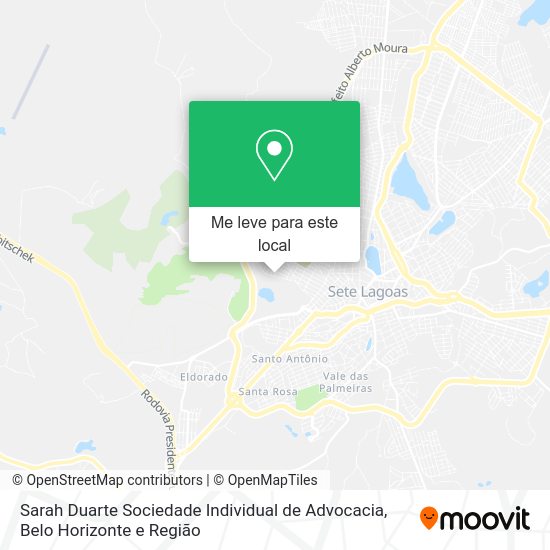 Sarah Duarte Sociedade Individual de Advocacia mapa