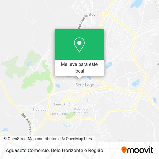 Aguasete Comércio mapa
