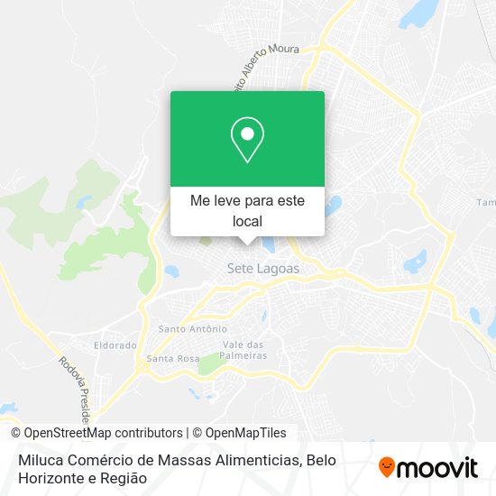 Miluca Comércio de Massas Alimenticias mapa