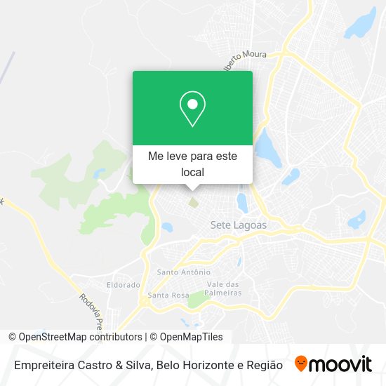 Empreiteira Castro & Silva mapa