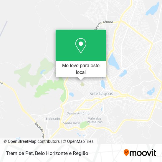 Trem de Pet mapa