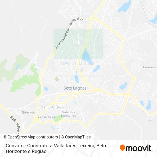 Convate - Construtora Valladares Teixeira mapa