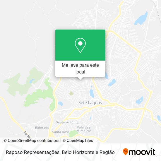 Raposo Representações mapa