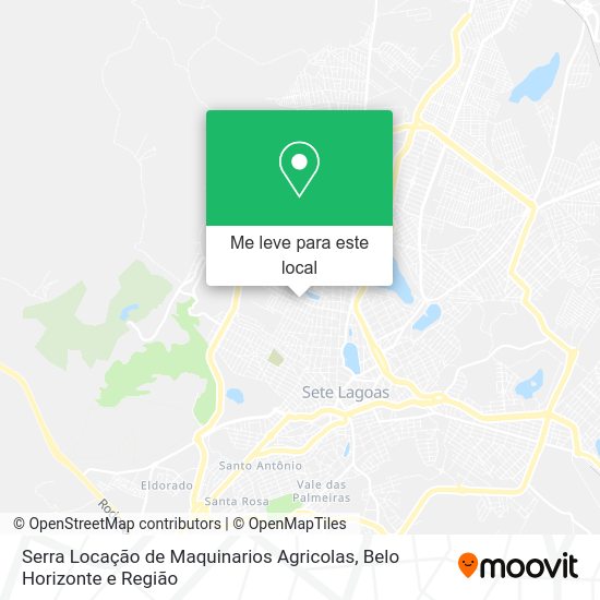 Serra Locação de Maquinarios Agricolas mapa