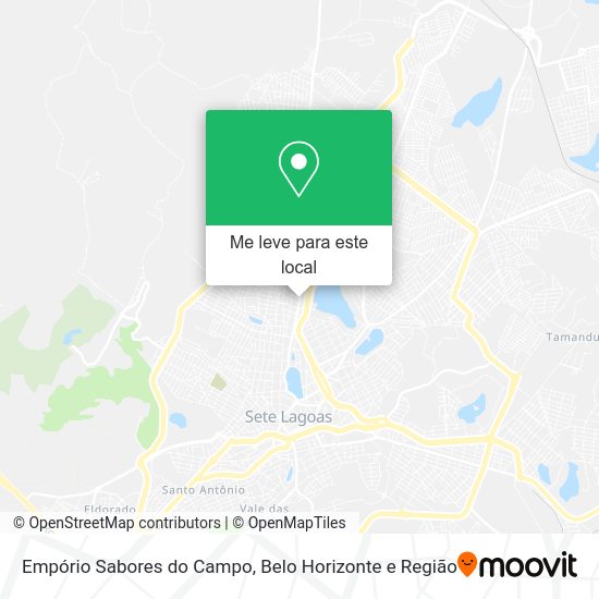 Empório Sabores do Campo mapa