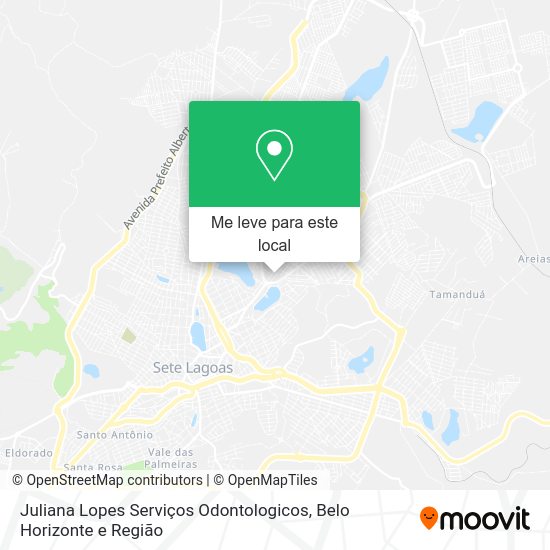 Juliana Lopes Serviços Odontologicos mapa