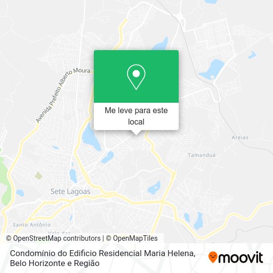 Condomínio do Edificio Residencial Maria Helena mapa