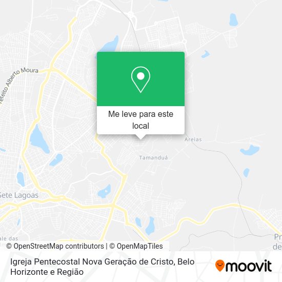 Igreja Pentecostal Nova Geração de Cristo mapa