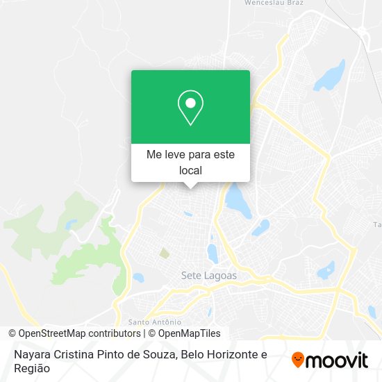 Nayara Cristina Pinto de Souza mapa
