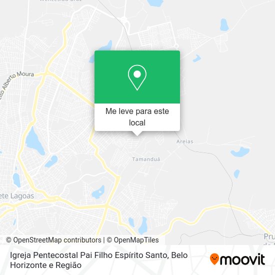 Igreja Pentecostal Pai Filho Espírito Santo mapa