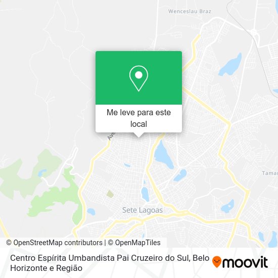 Centro Espírita Umbandista Pai Cruzeiro do Sul mapa