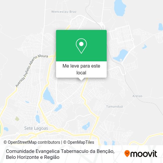 Comunidade Evangelica Tabernaculo da Benção mapa