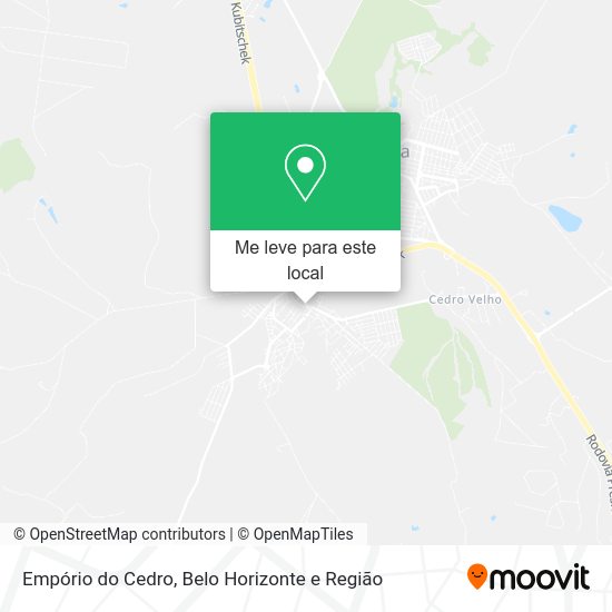 Empório do Cedro mapa