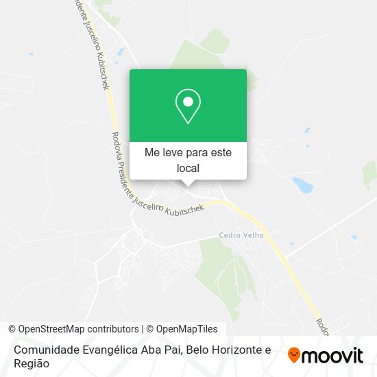 Comunidade Evangélica Aba Pai mapa