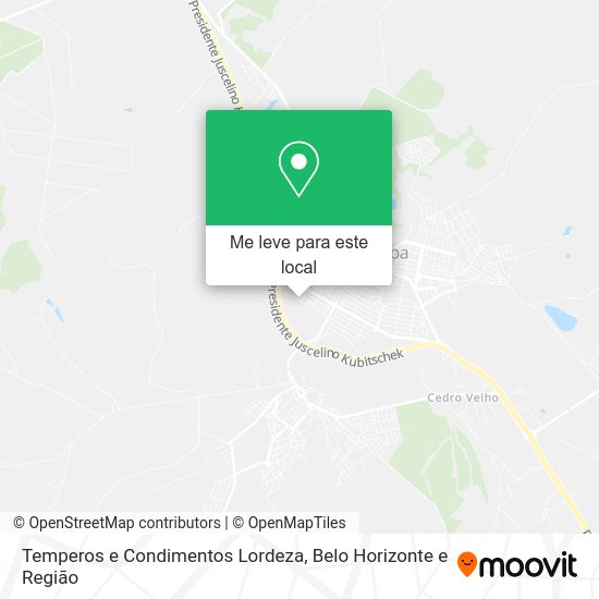 Temperos e Condimentos Lordeza mapa