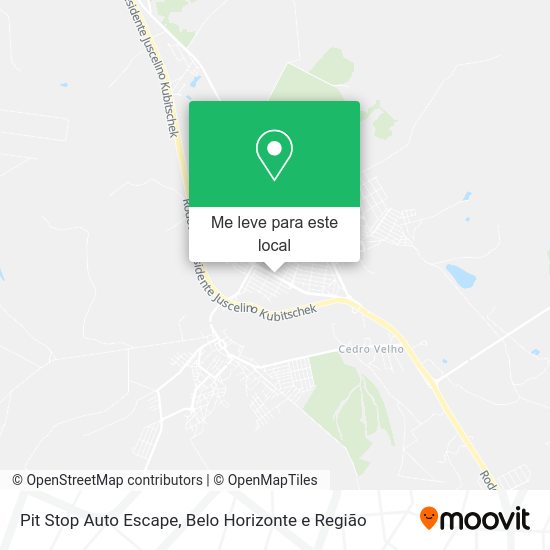 Pit Stop Auto Escape mapa