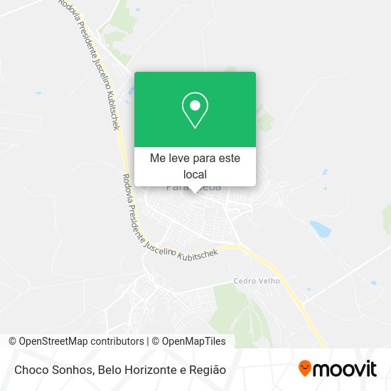 Choco Sonhos mapa