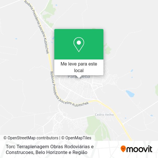 Torc Terraplenagem Obras Rodoviárias e Construcoes mapa