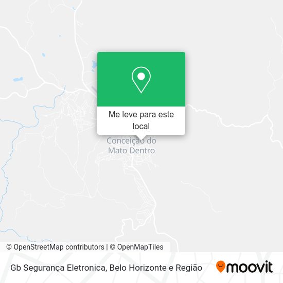 Gb Segurança Eletronica mapa