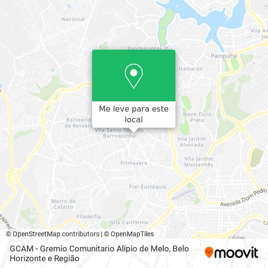 GCAM - Gremio Comunitario Alípio de Melo mapa