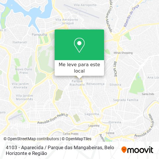 4103 - Aparecida / Parque das Mangabeiras mapa