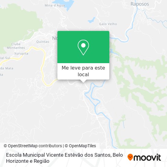 Escola Municipal Vicente Estêvão dos Santos mapa